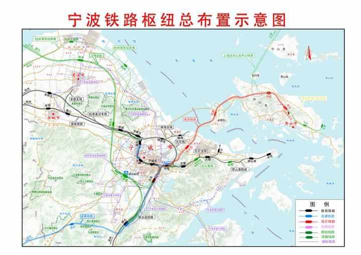 杭州到舟山只要77分钟！甬舟铁路即将开建，最新路线图来了