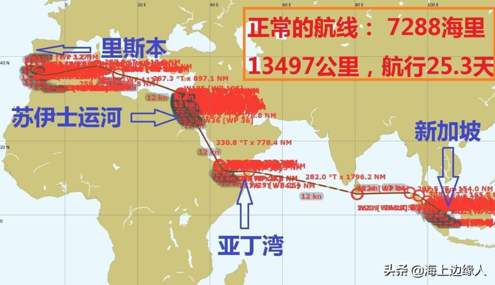 苏伊士运河“堵船”，那么绕道南非好望角，到底远了多少距离？