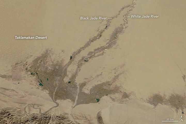中国死亡之海被NASA卫星扫描！发现了不一样的情况，这是“奇迹”