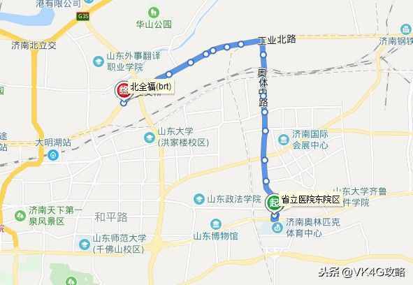 济南BRT快速公交14条线路一览
