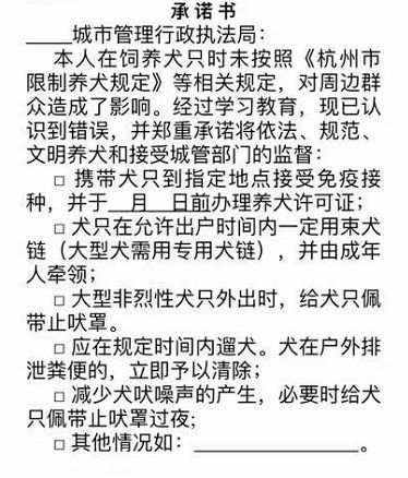 杭州加大养狗管理力度：规定遛狗时间，不栓绳或将没收狗