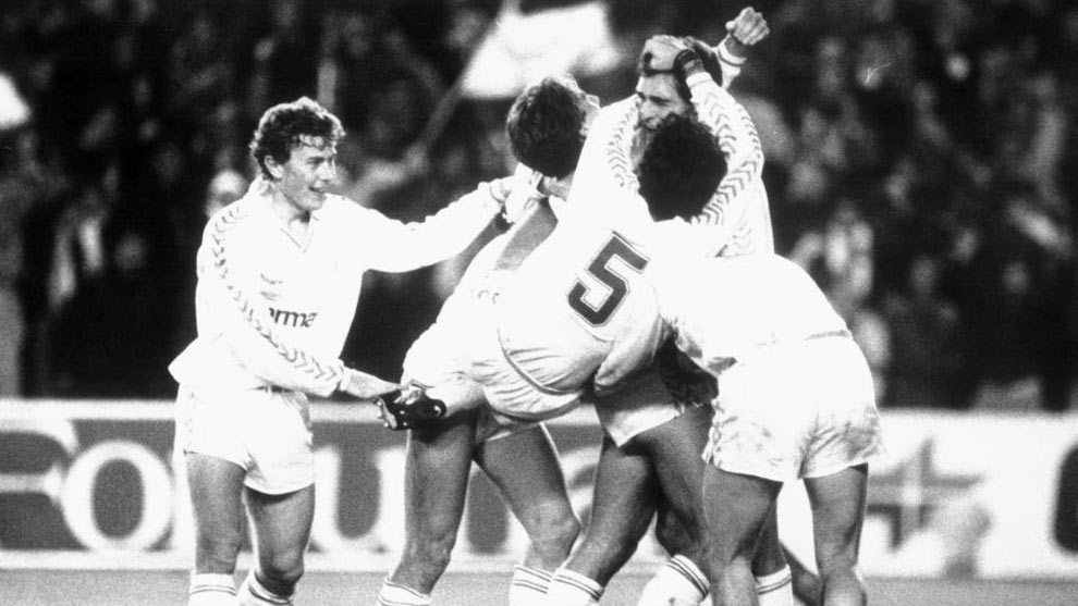 80年代的皇马五鹰了解一下？西甲联赛五连冠，欧冠曾输AC米兰0-5