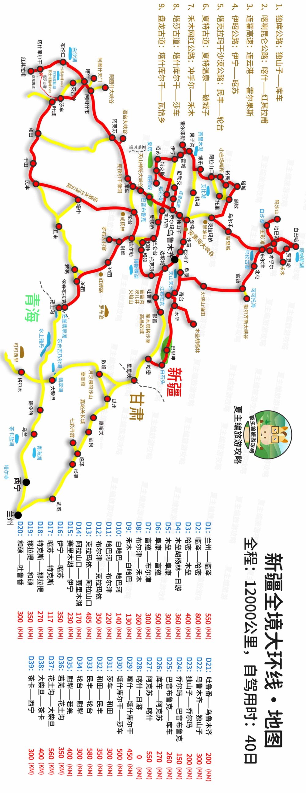 致自驾朋友的一封信：送你一套高清《新疆地图》，价值2000元