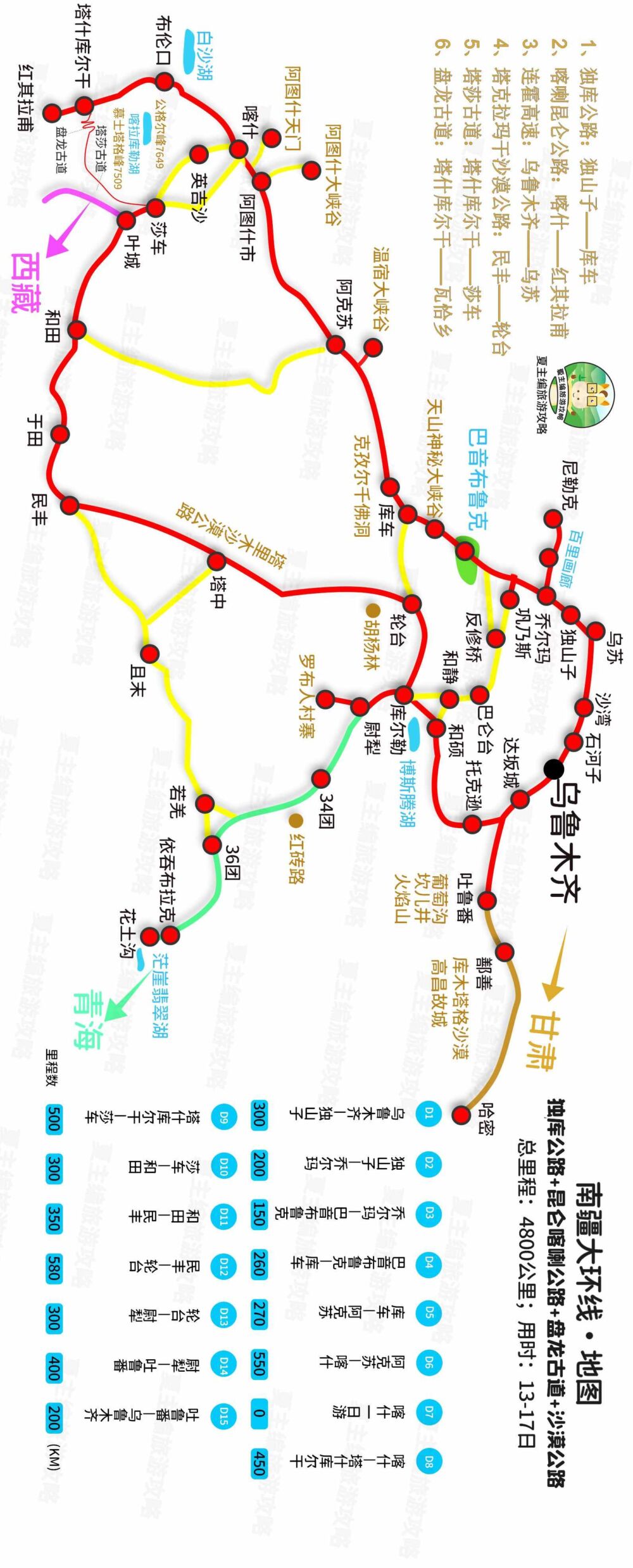 致自驾朋友的一封信：送你一套高清《新疆地图》，价值2000元