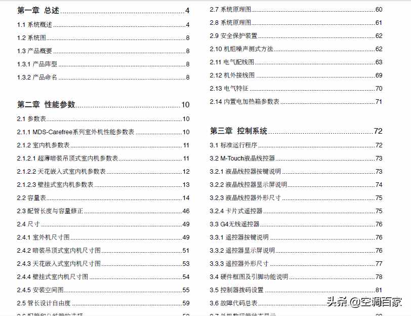 「麦克维尔」家用直流变频多联机MDS-D技术安装维修手册