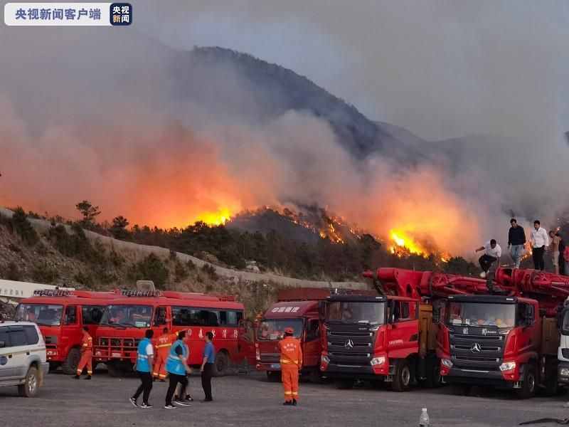 四川凉山冕宁县发生森林火灾 多方力量协同作战扑救进行中