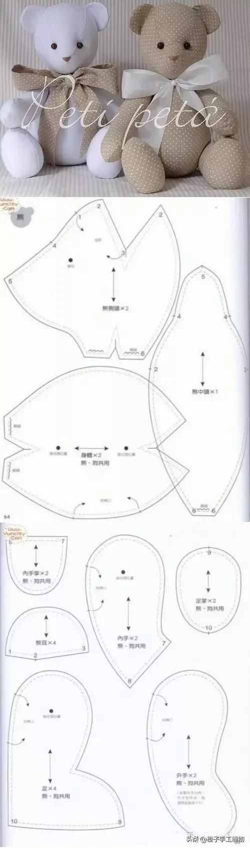 孩子喜欢的毛绒玩偶不用买，自己动手做起来吧