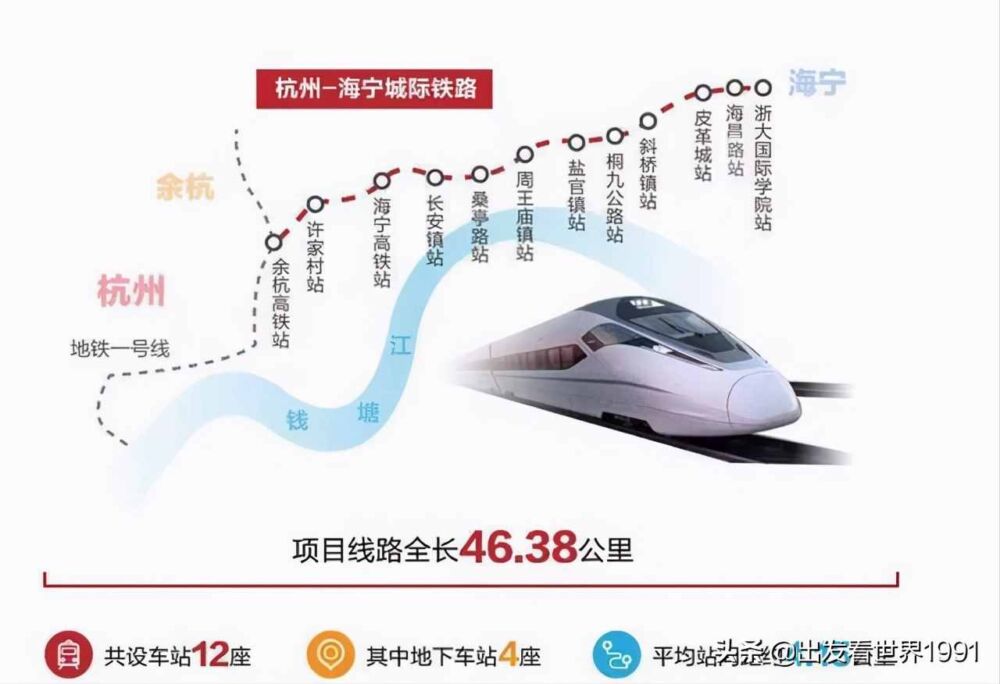 杭州到海宁轻轨将开通 途径盐官镇设站 钱塘江观潮方便多了