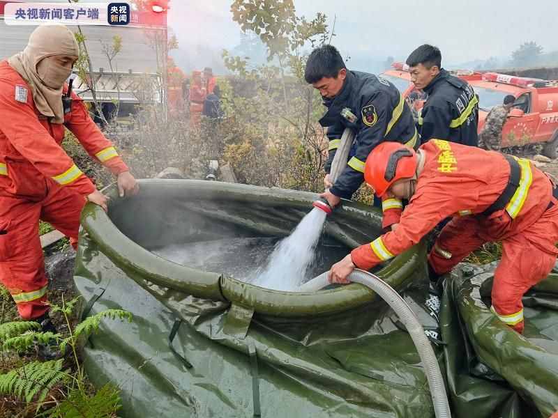 四川凉山冕宁县发生森林火灾 多方力量协同作战扑救进行中