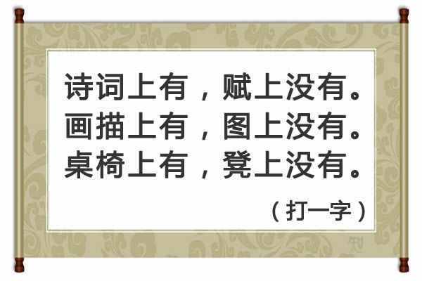 字谜：山上还有山（猜一字），精选5个字谜，你能猜出几个？