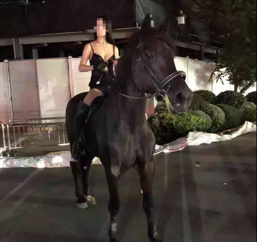 吊带衫小姐姐你很酷~但你深夜在上海市中心主干道骑马就不对了！