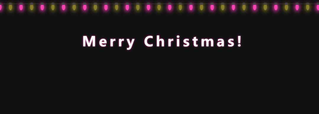 「前端-CSS动画」制作圣诞节彩灯