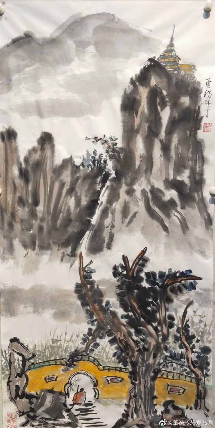 董浩的绘画有特点：观众喜欢程度超过朱军，一张作品价值2万