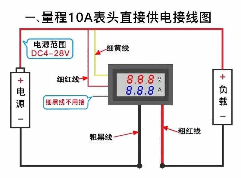 电流电压表的接线方法