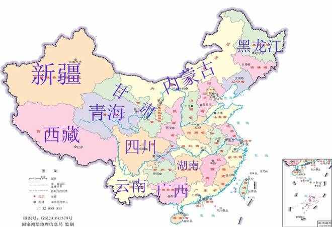 中国面积最大的十个省份，前5个很多人知道，后5个你清楚吗？