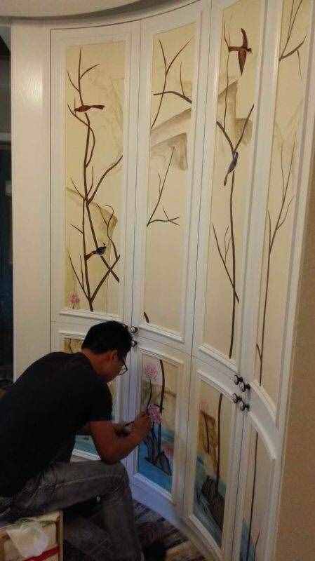 手把手教你在家里做手绘墙，非常漂亮不说还超简单！