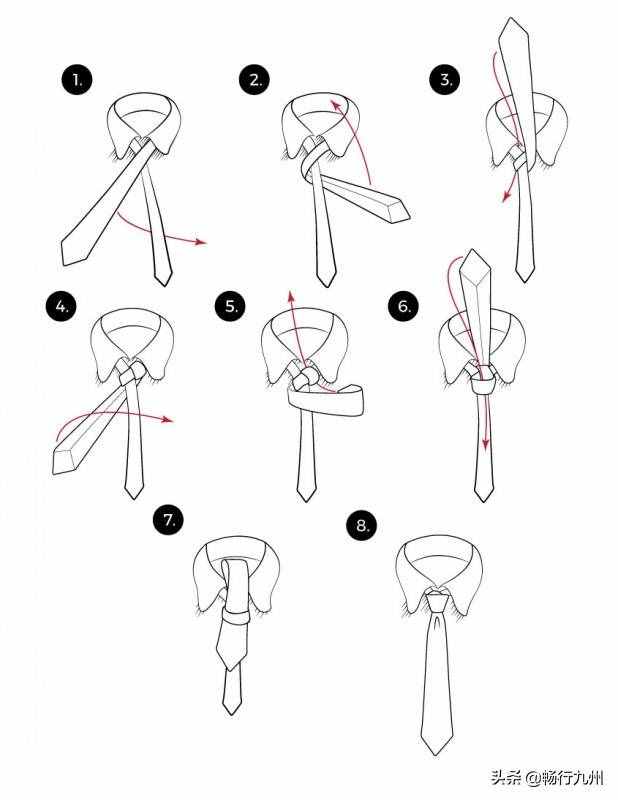 超实用！绅士常见的十种领带打法