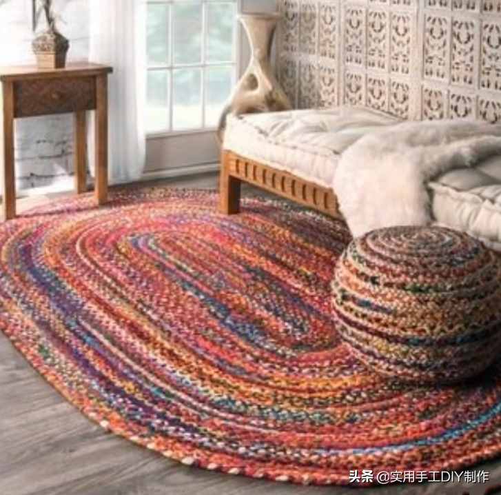 「针织作品」26款高手编织的时尚地垫，可用于户外