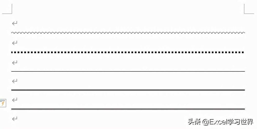 在 Word 中，如何快速画出各种样式的横线？