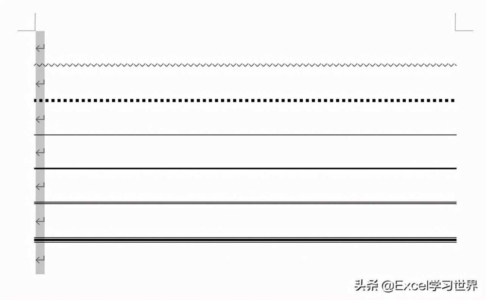 在 Word 中，如何快速画出各种样式的横线？