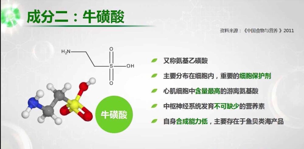 牛磺酸的作用是什么？