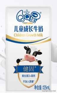 QQ星健固型儿童成长牛奶，给孩子的首选