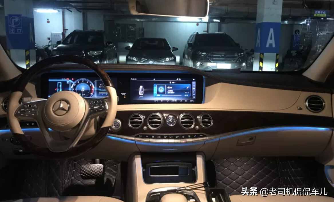 奔驰S350真实用车感受：动力强隔音好车机系统差，综合油耗17个