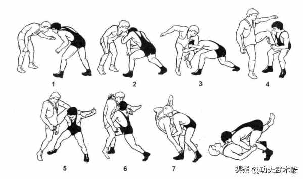 图解摔跤9种技巧，集中国跤、桑博、柔道、相扑、角力之精华