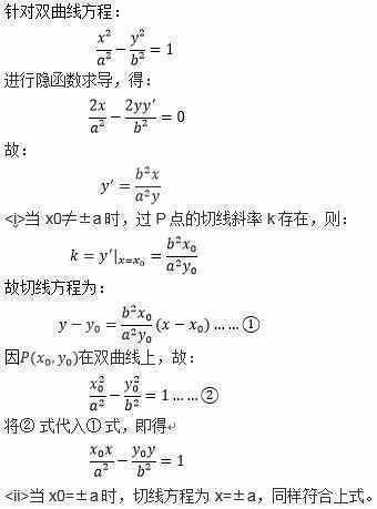 「代数思维系列」双曲线性质汇总