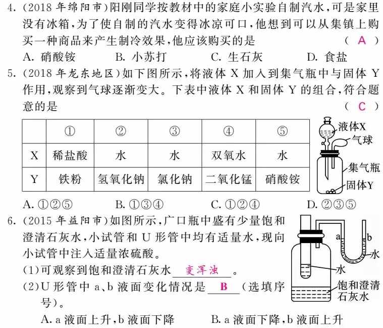 中考一轮复习——第17讲 溶液和饱和溶液