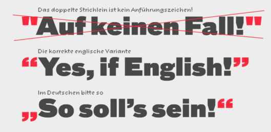 德语的引号，你为什么那么别致？