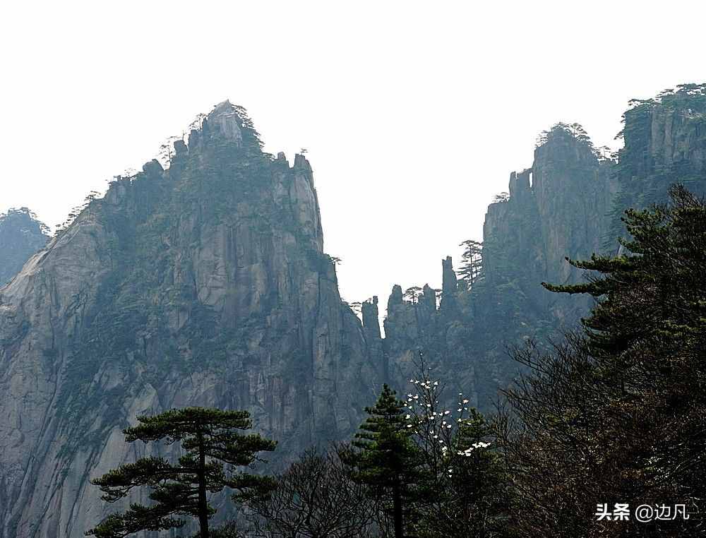 黄山奇石：“梦笔生花”，“猴子望太平”