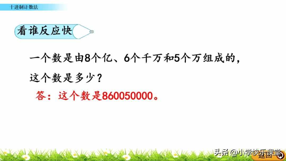 小学人教版四年级数学上第1单元《十进制计数法》图文讲解+知识点