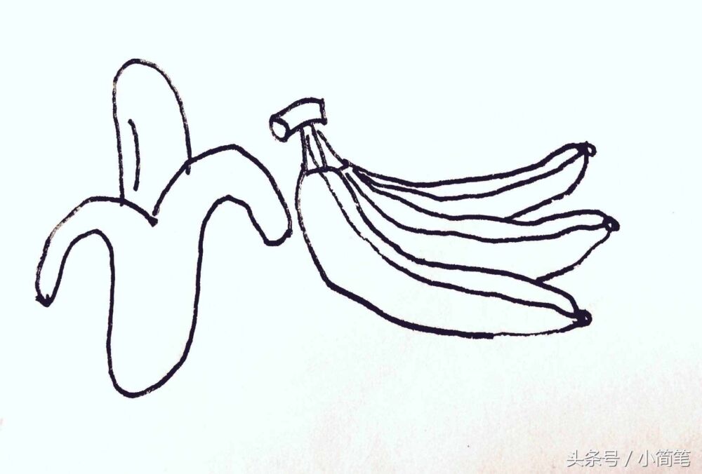 儿童简笔画 这么漂亮的香蕉，画完都想咬一口