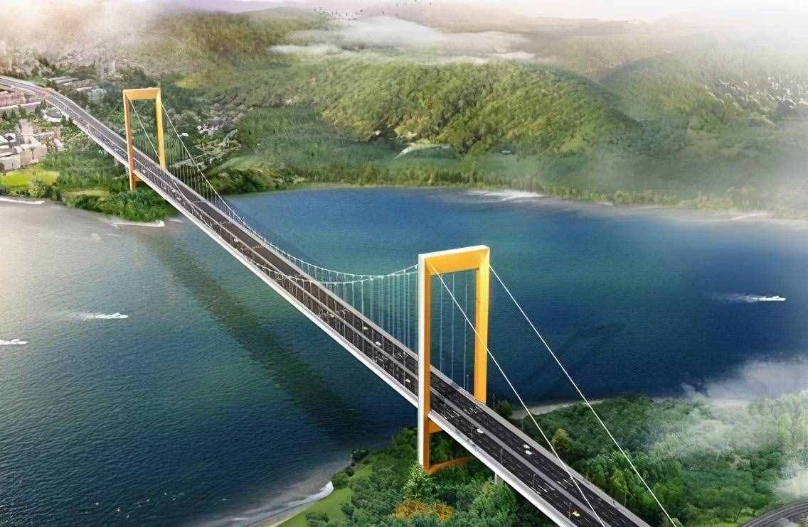 重庆即将通车的一座长江大桥，长约3833米，助长寿区经济快速发展