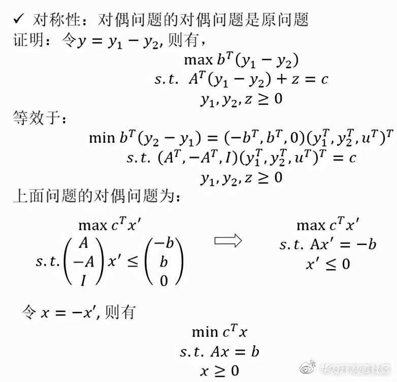 解析对偶理论与对偶单纯性法