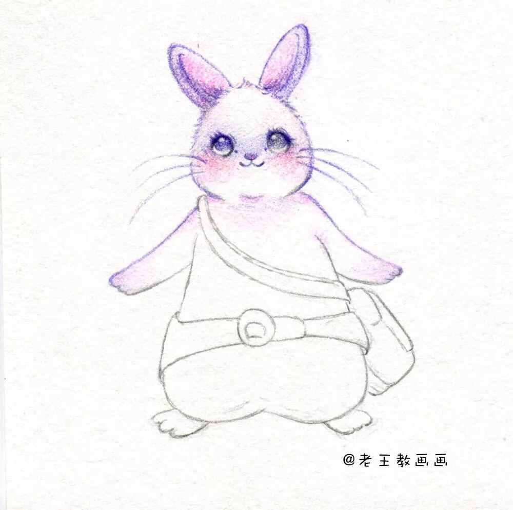 中秋节，教你画一只简笔画小玉兔