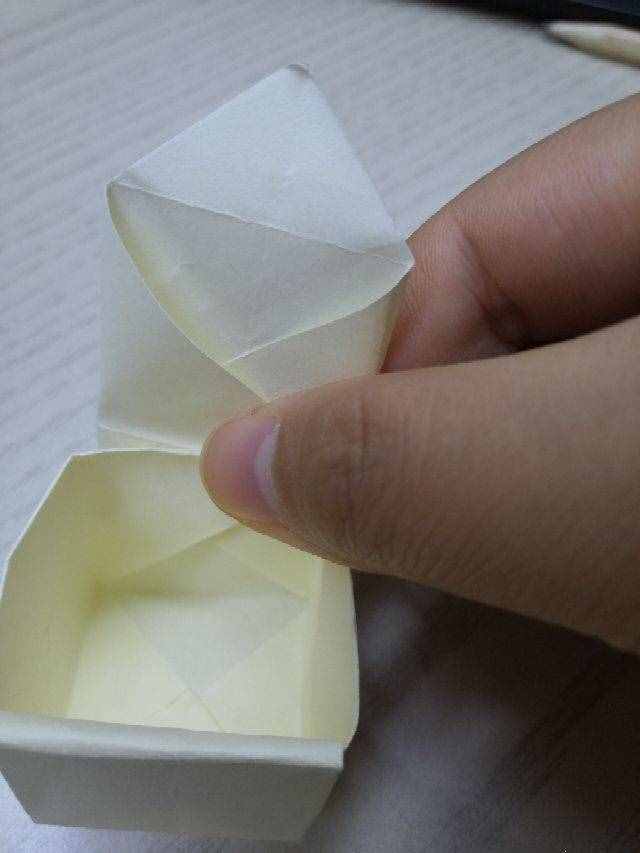 简单的桌面垃圾桶折纸