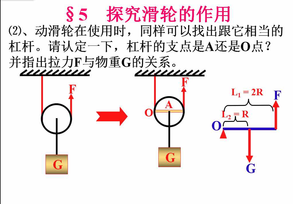 定滑轮和动滑轮相关知识点总结