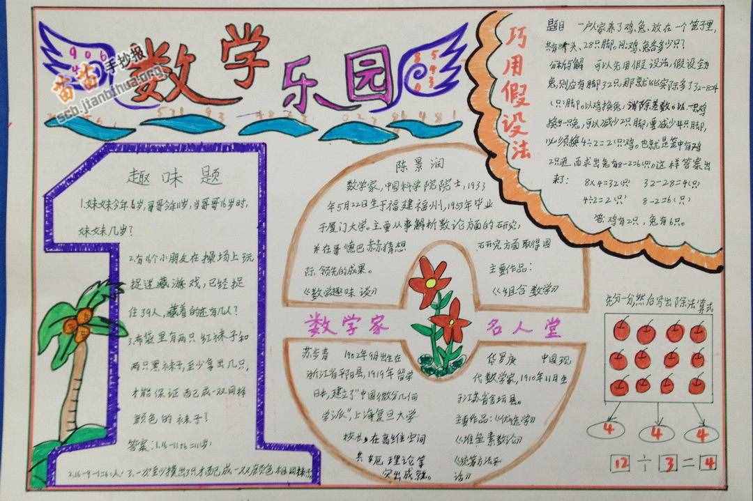 小学生手抄报夺人眼球，学科乐园不重样，网友说不信没有人画过