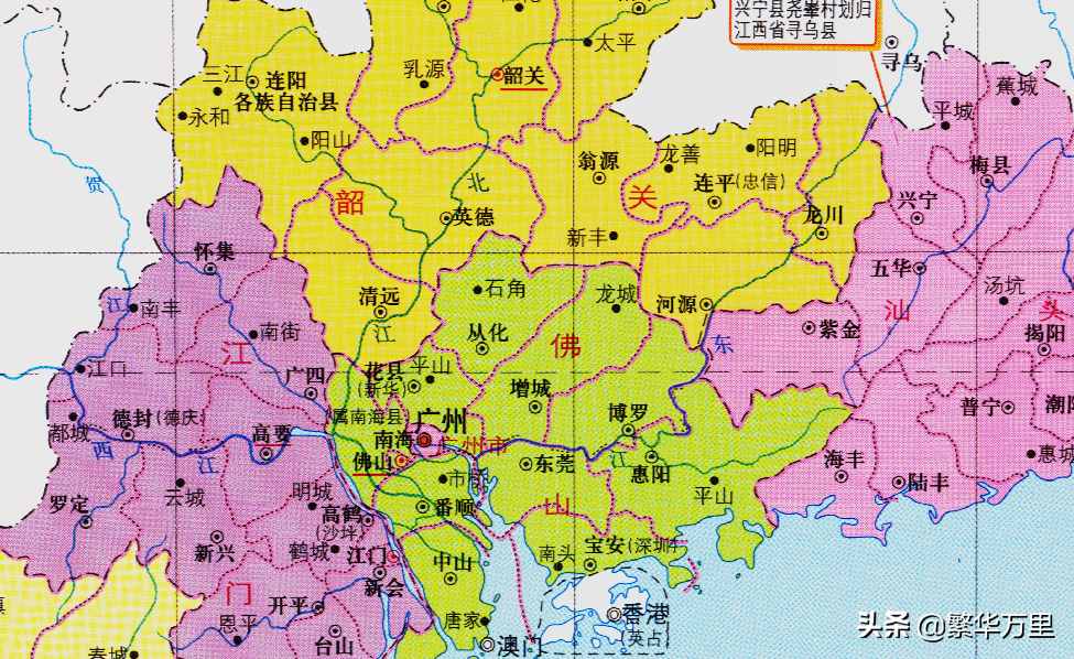 广东省的区划调整，21个地级市之一，佛山市为何没有1个县？