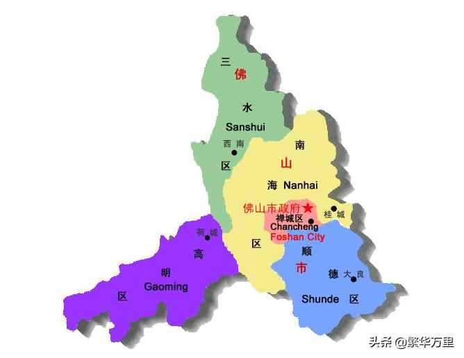广东省的区划调整，21个地级市之一，佛山市为何没有1个县？