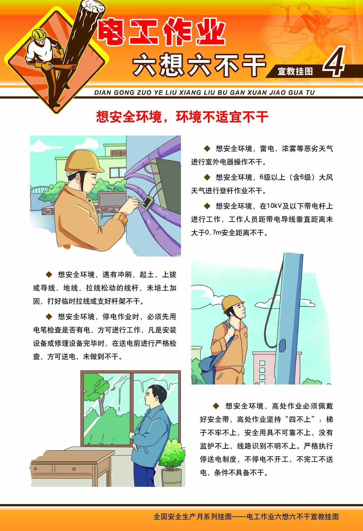 电工作业-安全操作规程及六想六不干