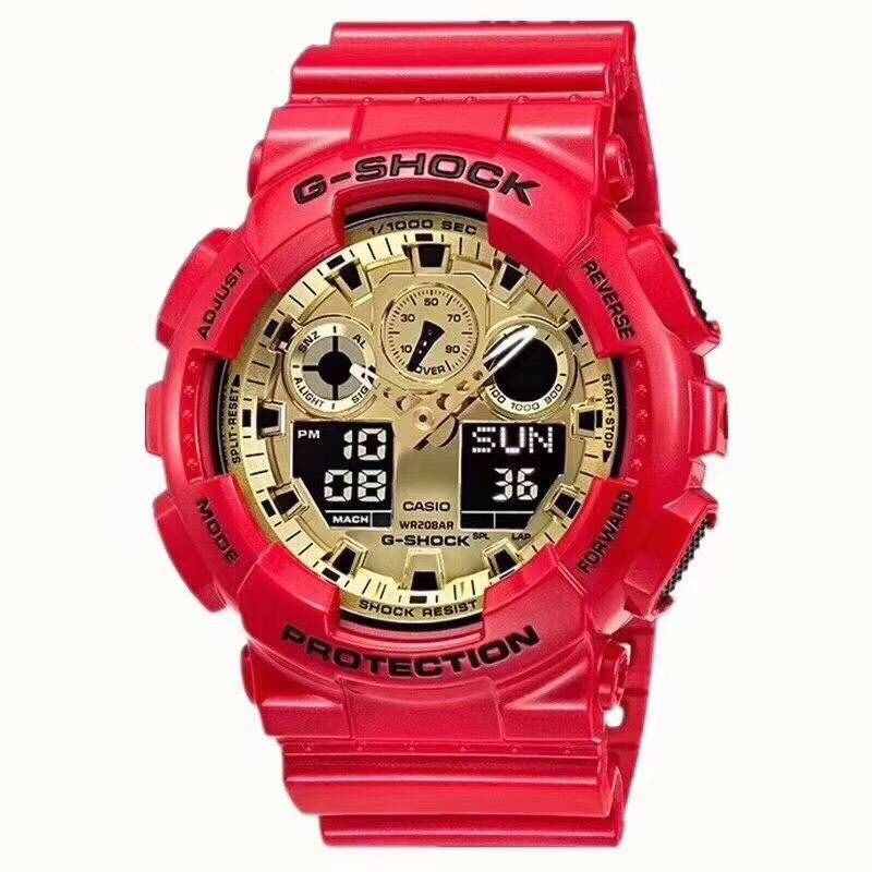 卡西欧G-SHOCK狗年限定 GA-100抬手灯 防水防震