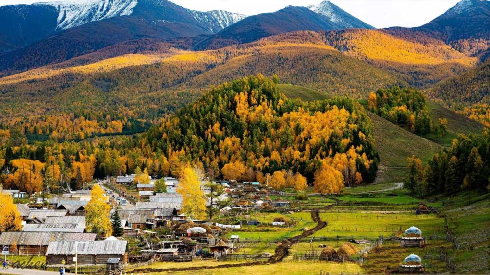 新疆的这些古村落，藏着最美的秋色