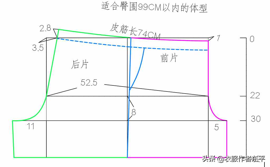 绵绸家居短裤，简单实用的裁剪图分享给大家，喜欢的收藏吧