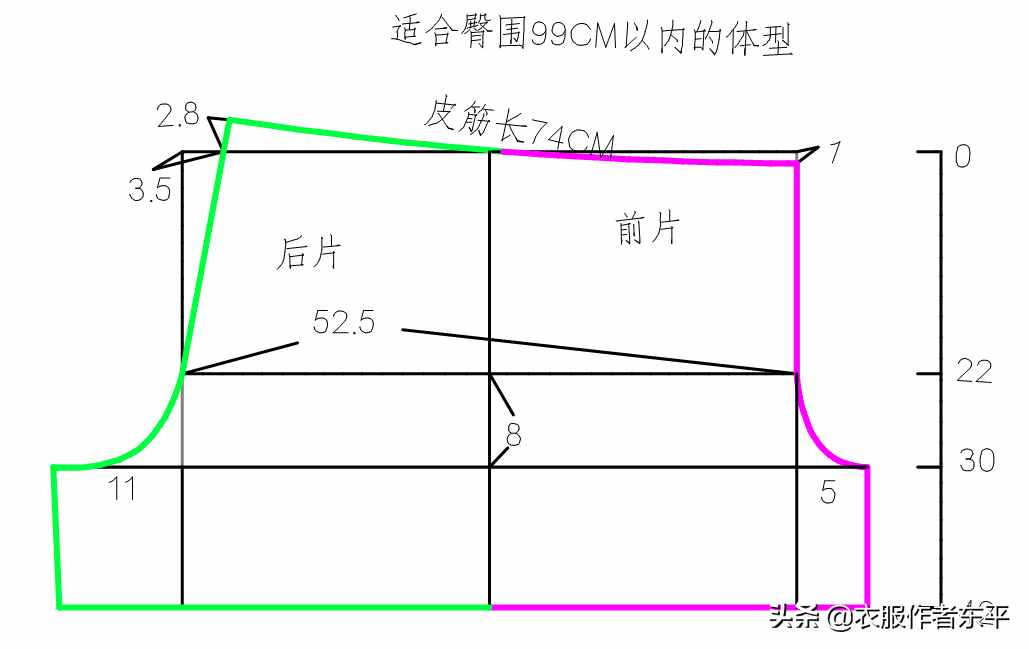 绵绸家居短裤，简单实用的裁剪图分享给大家，喜欢的收藏吧