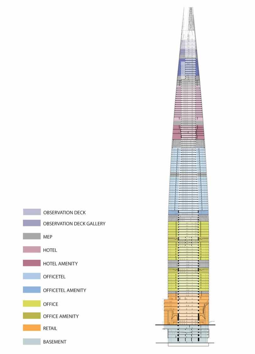 韩国第一、世界第五高摩天楼——乐天世界大厦