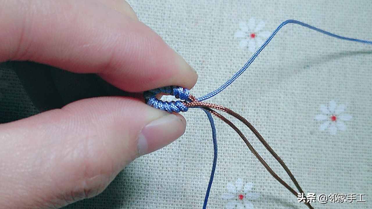 手工编织手链，包芯金刚结图文教程，详细介绍