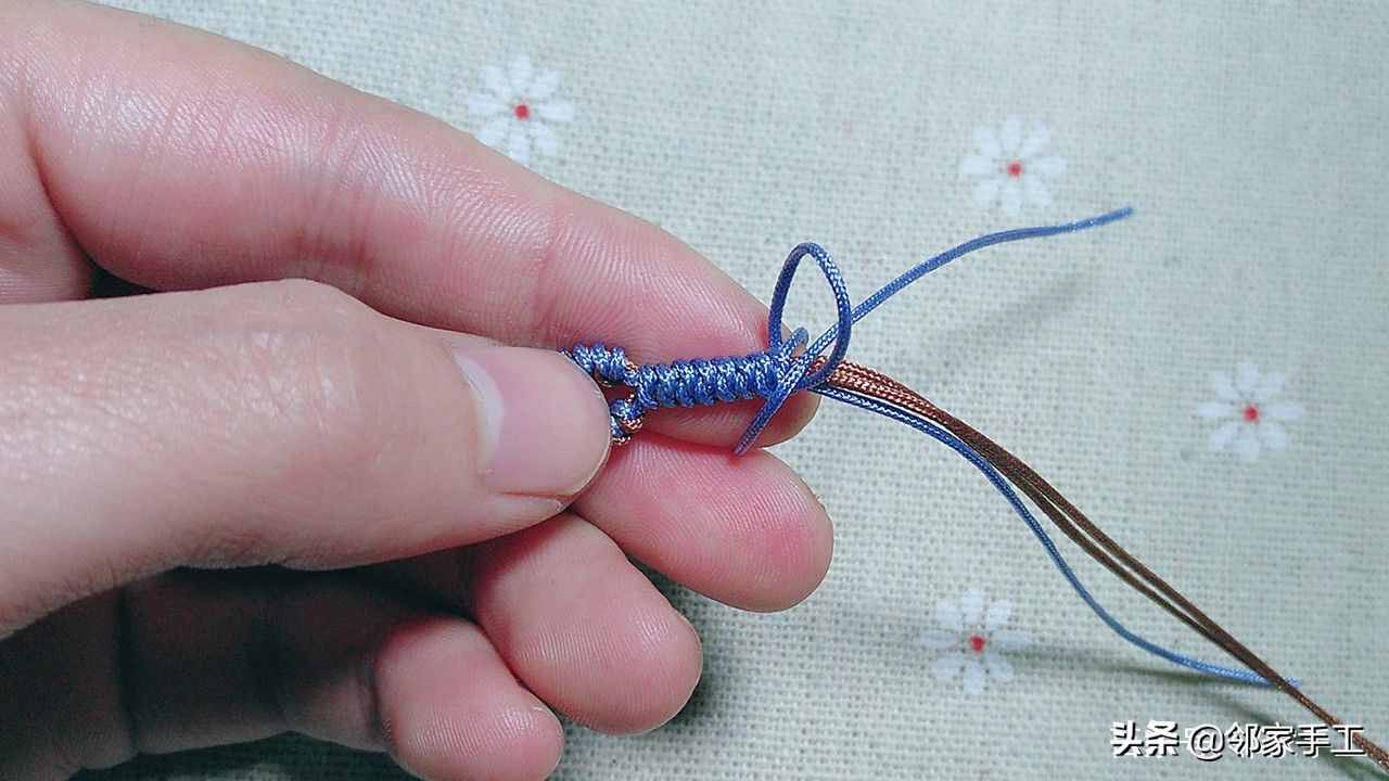 手工编织手链，包芯金刚结图文教程，详细介绍